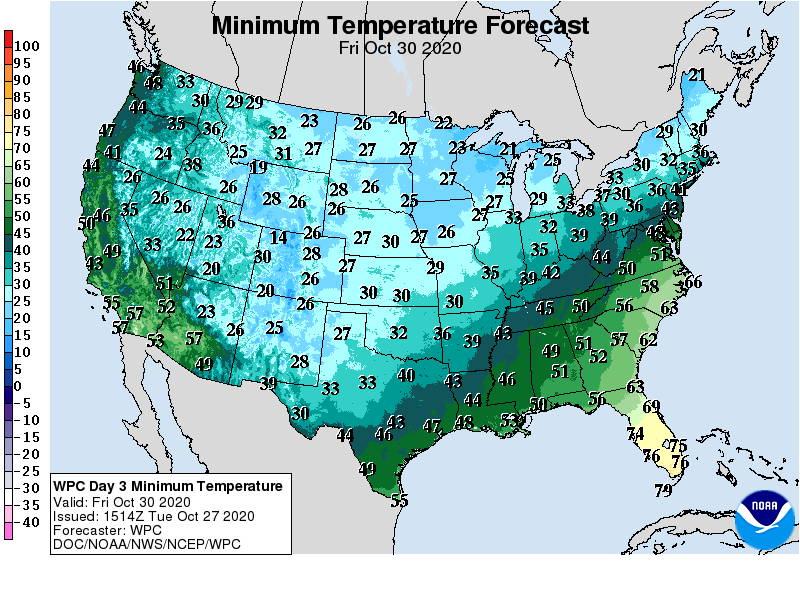 Day 3 Minimum Temperature Forecast
